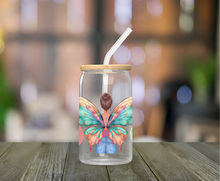 Load image into Gallery viewer, Fairy 16oz Clear Glass Cup