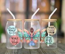 Load image into Gallery viewer, Fairy 16oz Clear Glass Cup