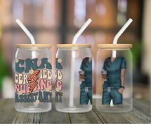 Load image into Gallery viewer, Certified Nursing Assistant 16oz Clear Glass Cup