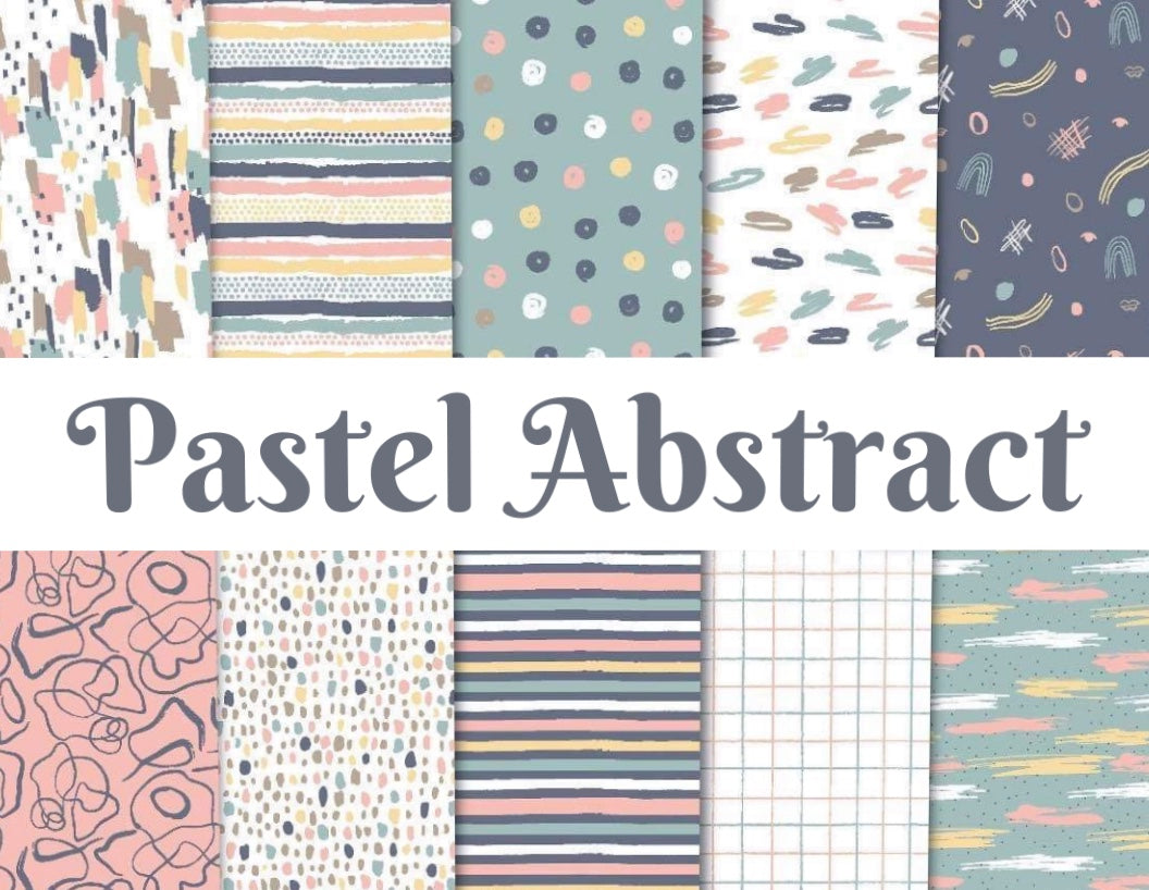 Pastel Abstract 12x12 Vinyl Sheet Pack