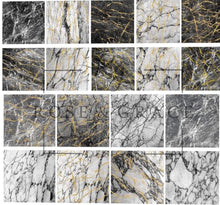 Load image into Gallery viewer, Gold Vein Marble 12x12 Vinyl Sheet Pack
