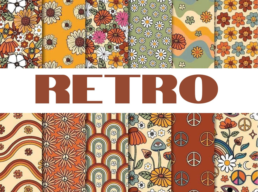 Retro Vinyl Sheets 12x12 Pack