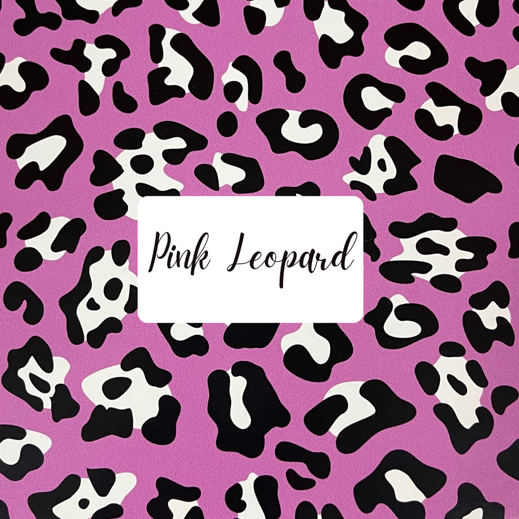 Pink Leopard 12x12 Vinyl Sheet