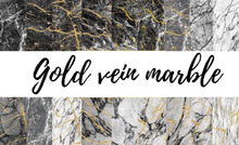 Load image into Gallery viewer, Gold Vein Marble 12x12 Vinyl Sheet Pack
