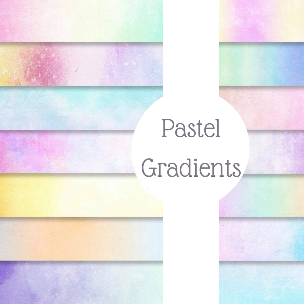 Pastel Gradients 12x12 Vinyl Sheet Pack