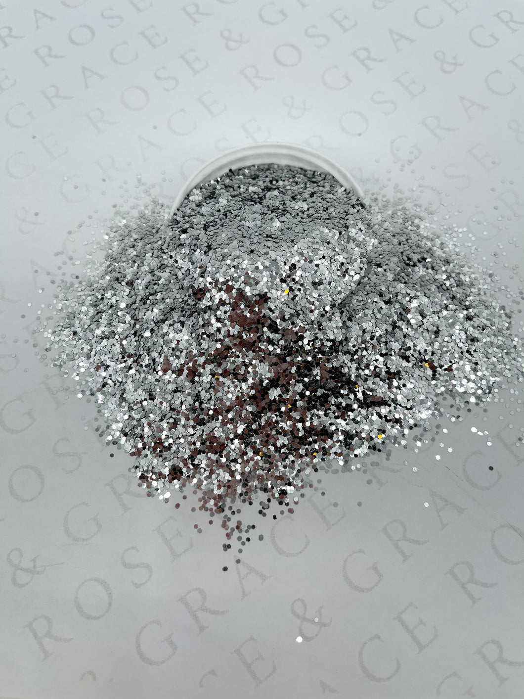 Pure Silver Chunky Polyester Glitter